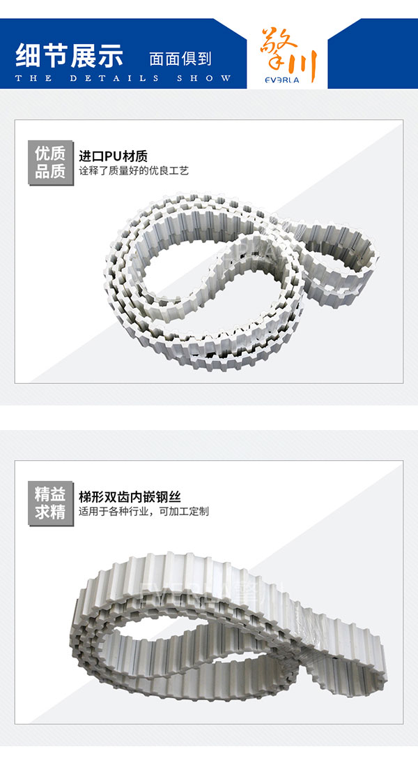包裝機(jī)械皮帶_雙面齒<a href='http://www.rongnl.com/' target='_blank'><u>PU同步帶</u></a>