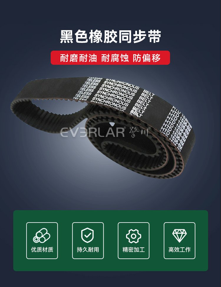 黑色鋼絲開口橡膠同步帶，憑啥讓機(jī)械行業(yè)瘋狂