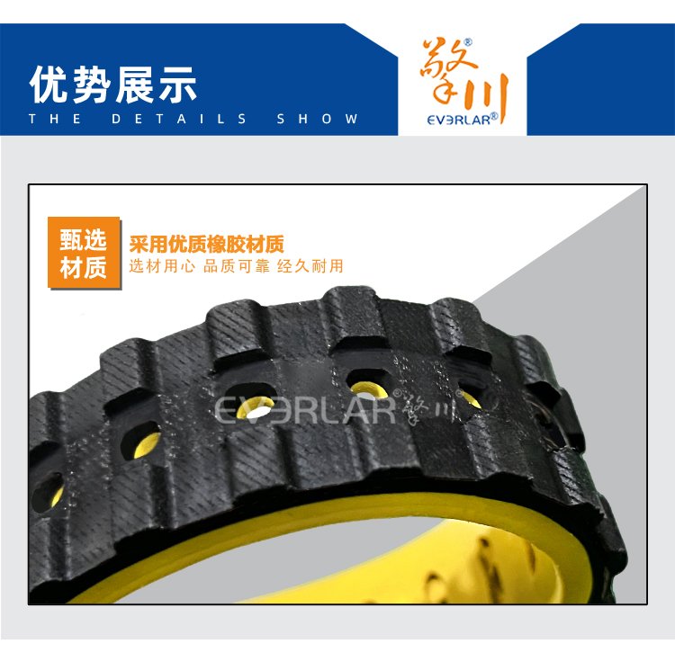 橡膠同步帶加黃膠開(kāi)槽打孔